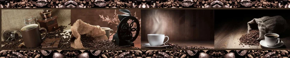 Model sticlă printată, Cafea