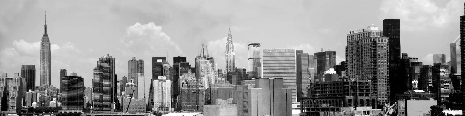 Model sticlă printată, New York