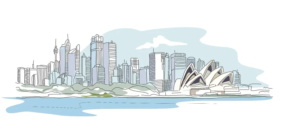 Model sticlă printată, Sydney
