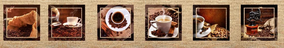 Model sticlă printată, Cafea