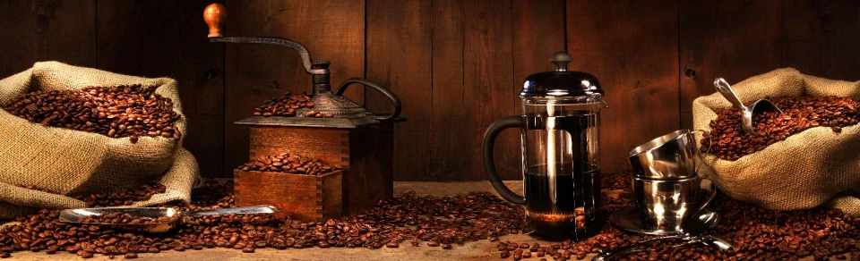 Model sticlă printată, Cafea