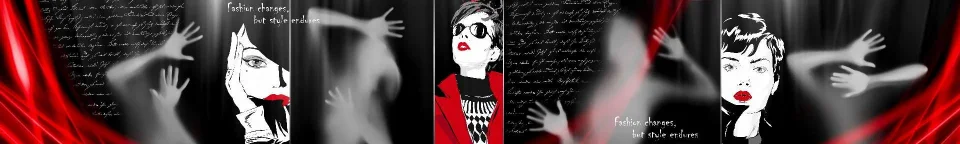 Model sticlă printată, Ilustrații
