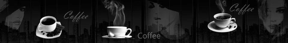 Model sticlă printată, Cafea