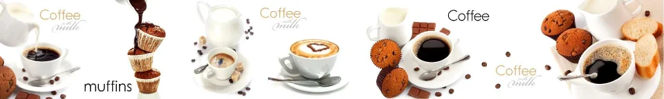 Model sticlă printată, Cafea