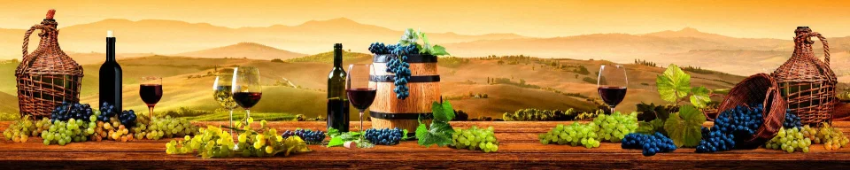 Model sticlă printată, Vin