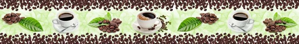 Model sticlă printată, Cafea