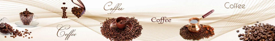 Model sticlă printată, Cafea