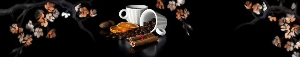 Model sticlă printată, Cafea