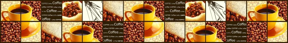 Model sticlă printată, Cafea