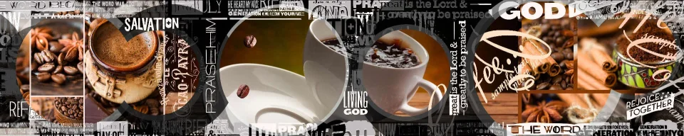 Model sticlă printată, Cafea