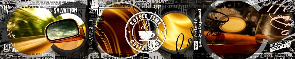 Model sticlă printată, Cafea