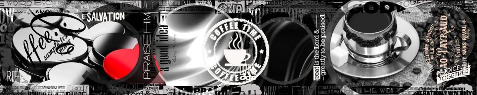 Model sticlă printată, Cafea