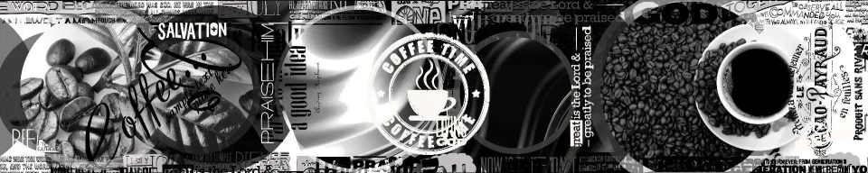 Model sticlă printată, Cafea