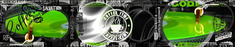 Model sticlă printată, Cafea