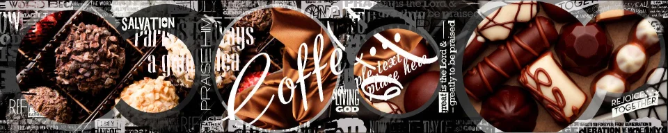 Model sticlă printată, Cafea