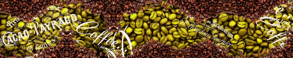 Model sticlă printată, Cafea