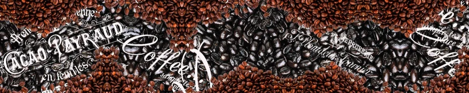 Model sticlă printată, Cafea