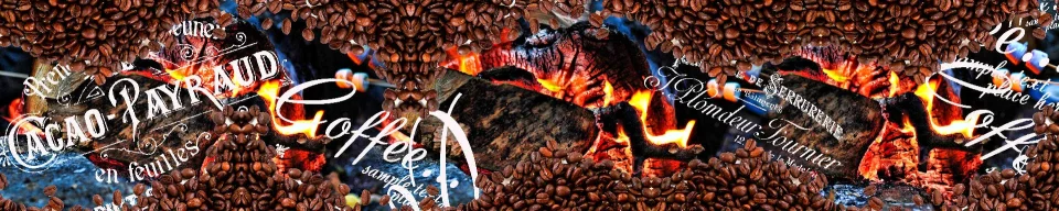 Model sticlă printată, Cafea