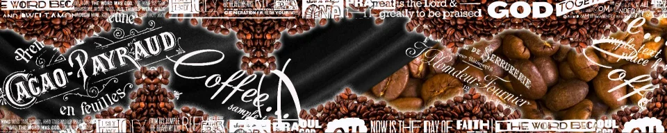 Model sticlă printată, Cafea