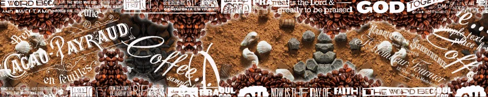 Model sticlă printată, Cafea