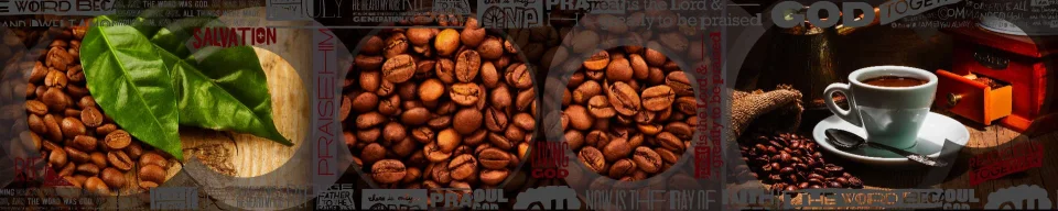 Model sticlă printată, Cafea