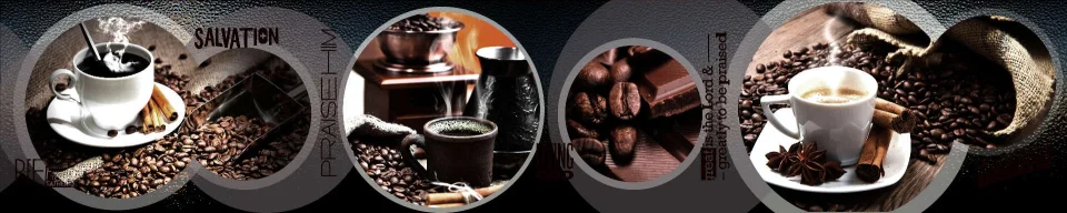 Model sticlă printată, Cafea