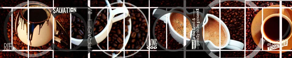 Model sticlă printată, Cafea