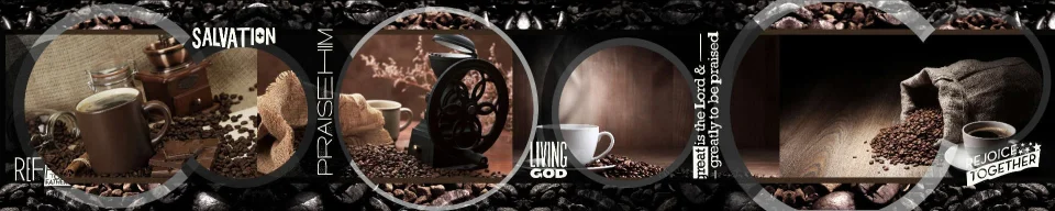 Model sticlă printată, Cafea
