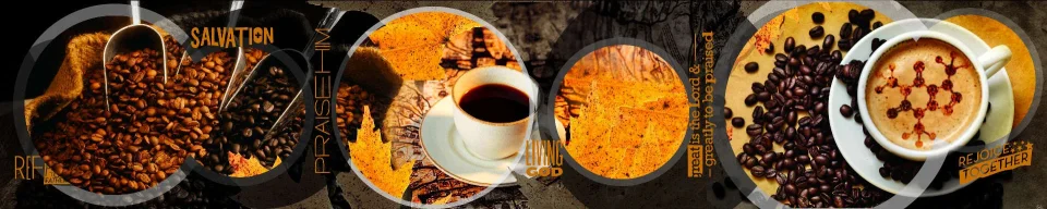 Model sticlă printată, Cafea