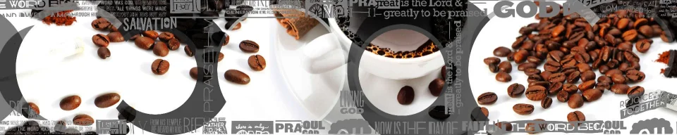 Model sticlă printată, Cafea