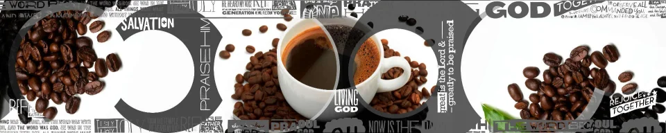 Model sticlă printată, Cafea