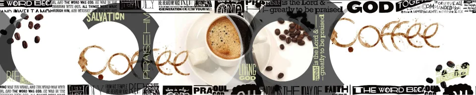 Model sticlă printată, Cafea