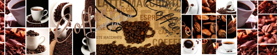 Model sticlă printată, Cafea