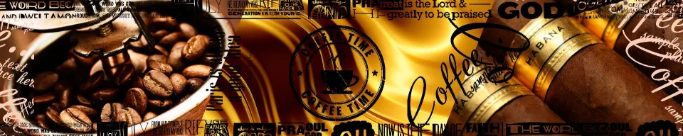 Model sticlă printată, Cafea
