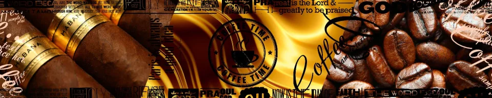 Model sticlă printată, Cafea