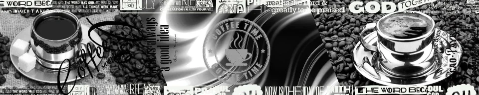 Model sticlă printată, Cafea
