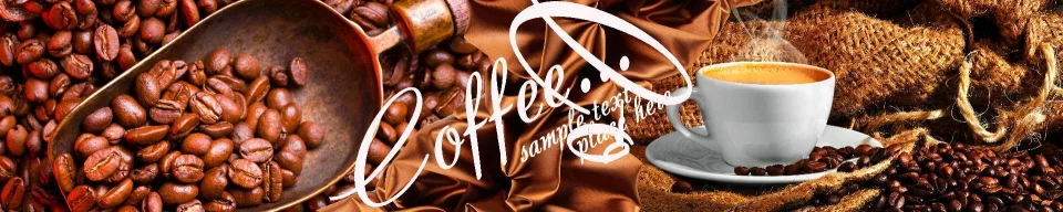 Model sticlă printată, Cafea