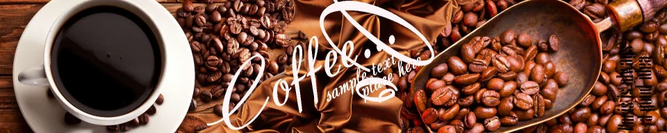 Model sticlă printată, Cafea