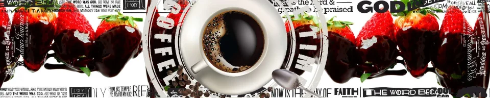 Model sticlă printată, Cafea