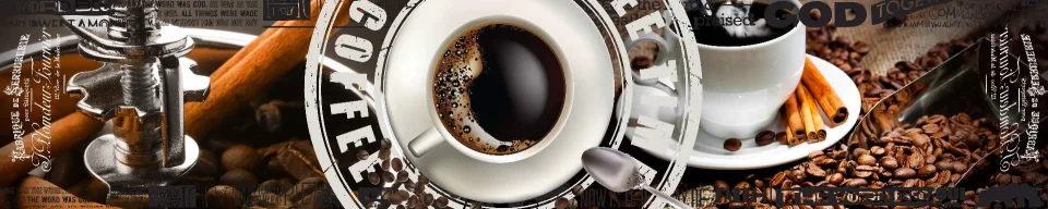 Model sticlă printată, Cafea