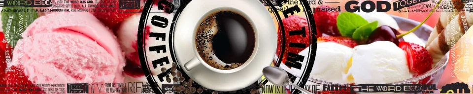 Model sticlă printată, Cafea