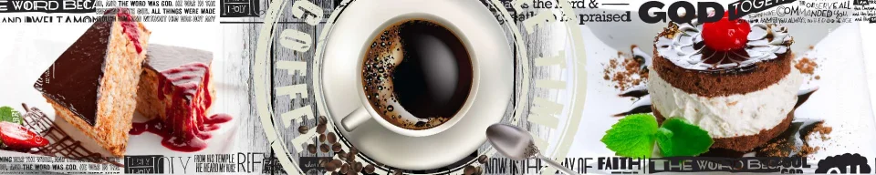 Model sticlă printată, Cafea