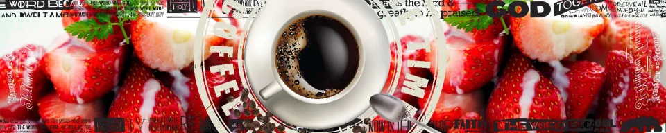 Model sticlă printată, Cafea