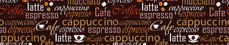 Model sticlă printată, Cafea