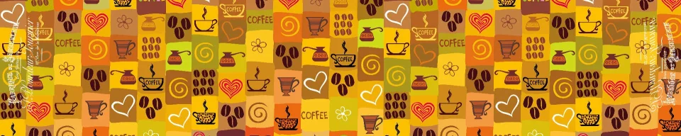 Model sticlă printată, Cafea