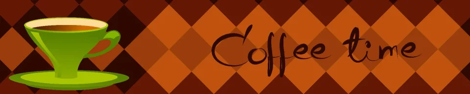 Model sticlă printată, Cafea
