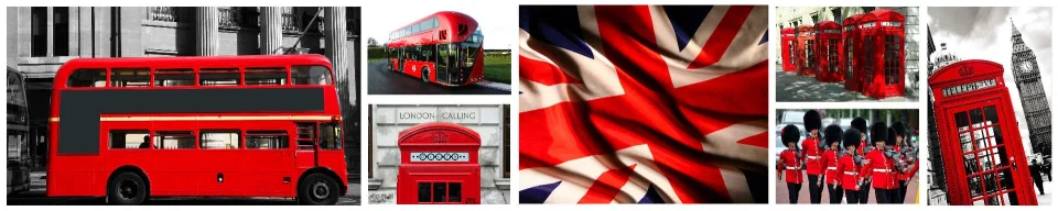 Model sticlă printată, Londra