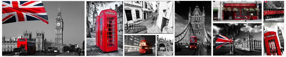 Model sticlă printată, Londra