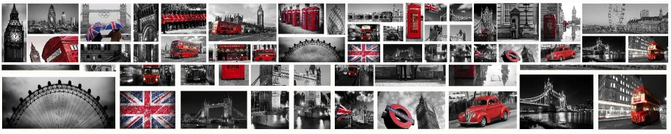 Model sticlă printată, Londra