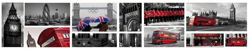 Model sticlă printată, Londra